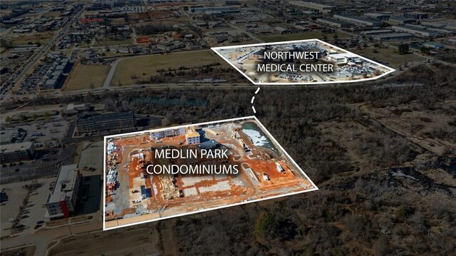 3330 Mp Pkwy Unit 202, Bentonville, AR 72712 - aerial view of property's location with property parcel outlined