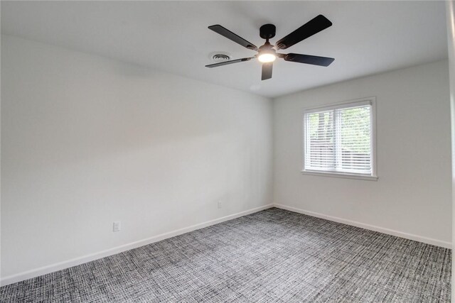 1588 N Tanglebriar Ln, Fayetteville, AR 72701 - carpeted empty room featuring baseboards and ceiling fan