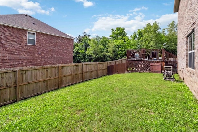 1017 Richland Creek Ave, Elkins, AR 72727 - view of yard with a wooden deck