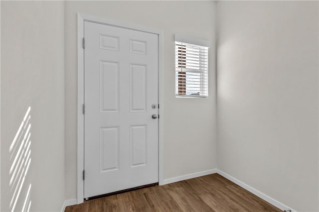 851 E Sparrow Cir, Fayetteville, AR 72701 - doorway to outside with wood finished floors and baseboards