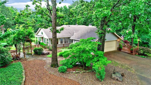 811 E Township St, Fayetteville, AR 72703 - view of front of house featuring a garage and stairs