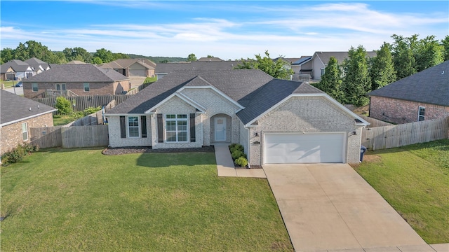 1461 Colonel Mcneil Dr, Prairie Grove, AR 72753 - traditional home featuring brick siding, a garage, concrete driveway, a residential view, and a shingled roof