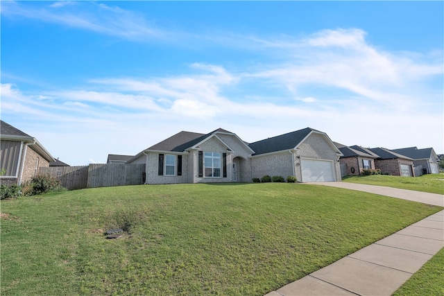 1461 Colonel Mcneil Dr, Prairie Grove, AR 72753 - ranch-style home with concrete driveway, brick siding, and an attached garage