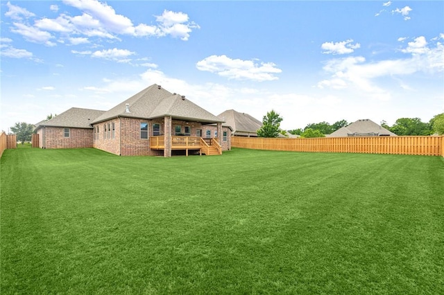 3504 NW Edgewood Ave, Bentonville, AR 72712 - view of yard with a wooden deck