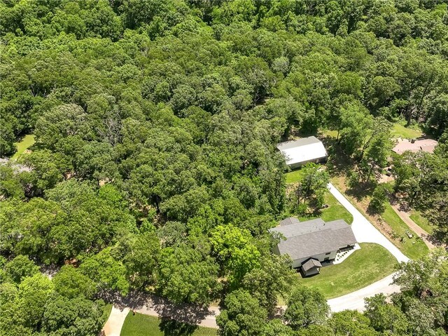 112 E Woodside Ln, Rogers, AR 72756 - bird's eye view of a heavily wooded area