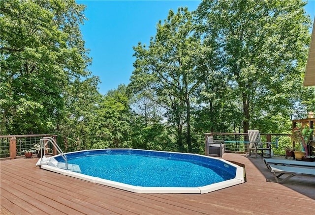 482 County Road 332, Eureka Springs, AR 72632 - outdoor pool with a wooden deck