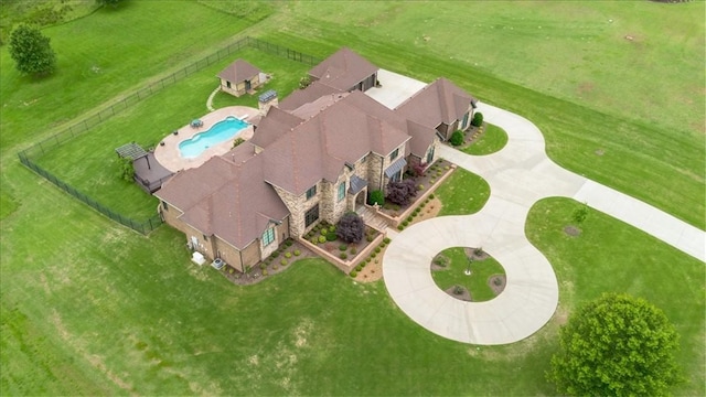 4465 Champagne Dr, Springdale, AR 72764 - aerial view of property and surrounding area with a pool