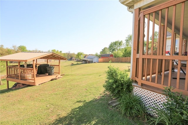 925 Lowell Ave, Cave Springs, AR 72718 - view of yard with a gazebo and a wooden deck