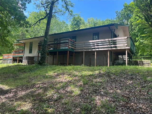 10703 Thunder Rd, Fayetteville, AR 72701 - back of house featuring a deck