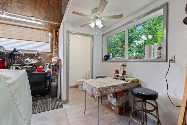 4 Torrido Ln, Bella Vista, AR 72715 - dining space with a ceiling fan