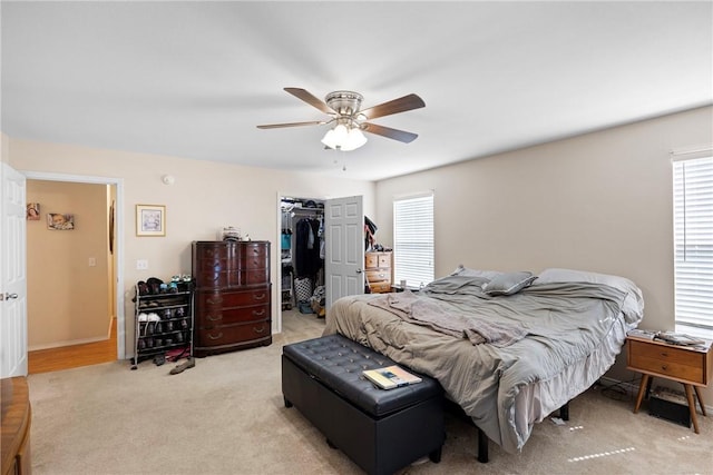 149 Pr 3558, Clarksville, AR 72830 - bedroom with multiple windows, a spacious closet, light carpet, and a closet