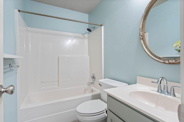 1750 Lancaster Dr, Springdale, AR 72762 - bathroom featuring toilet, vanity, and shower / washtub combination