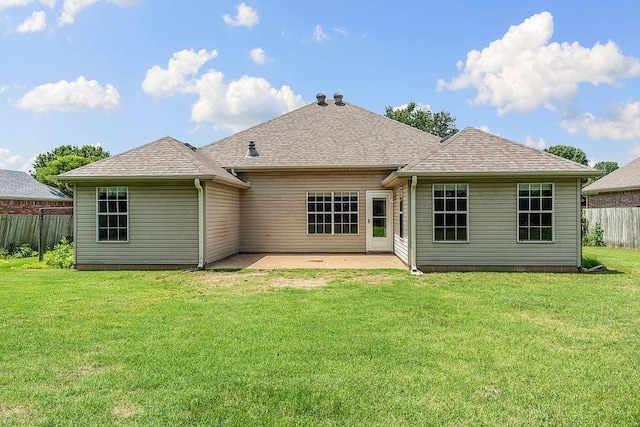 1750 Lancaster Dr, Springdale, AR 72762 - rear view of house featuring a patio and a shingled roof