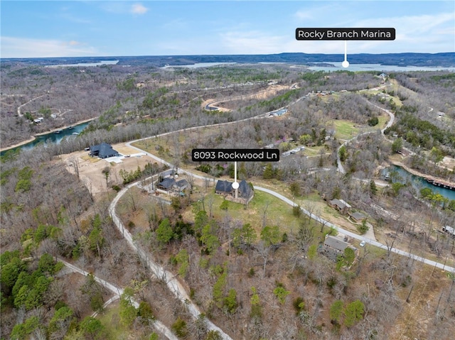 8093 Rockwood Ln, Rogers, AR 72756 - aerial view of property's location with a nearby body of water