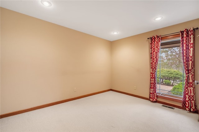 8093 Rockwood Ln, Rogers, AR 72756 - empty room with light colored carpet, baseboards, and recessed lighting
