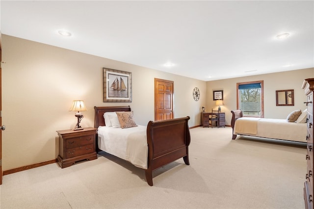8093 Rockwood Ln, Rogers, AR 72756 - bedroom with light colored carpet, baseboards, and recessed lighting
