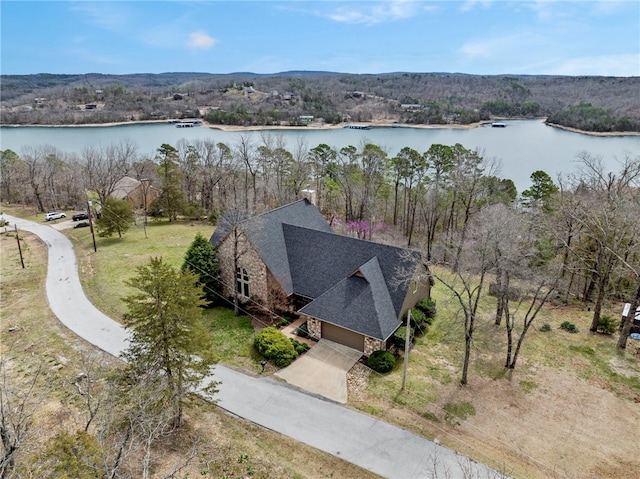 8093 Rockwood Ln, Rogers, AR 72756 - aerial view of property and surrounding area with a large body of water