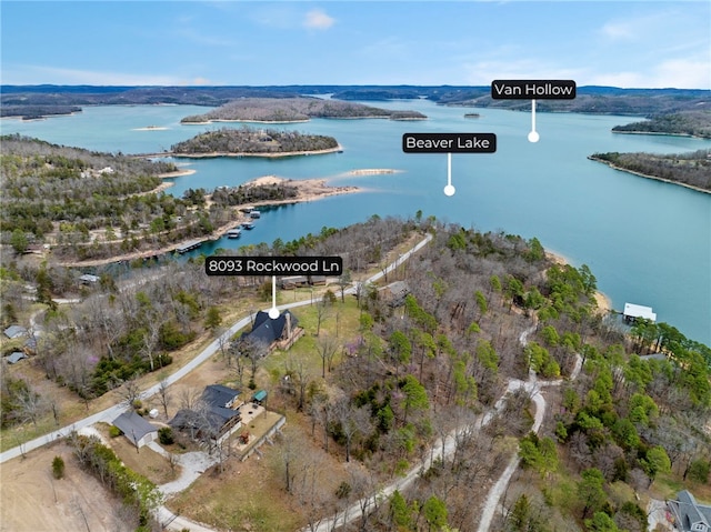 8093 Rockwood Ln, Rogers, AR 72756 - view of property location with a nearby body of water