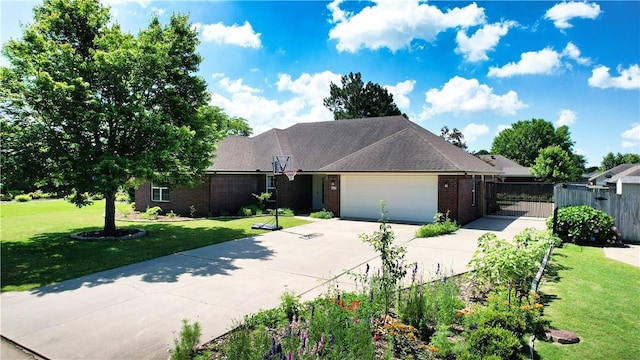 325 Northcrest Ave, Lowell, AR 72745 - view of front facade featuring driveway, brick siding, and an attached garage