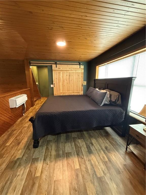 2711 Skyline Dr, Russellville, AR 72802 - bedroom featuring wood ceiling and wood finished floors