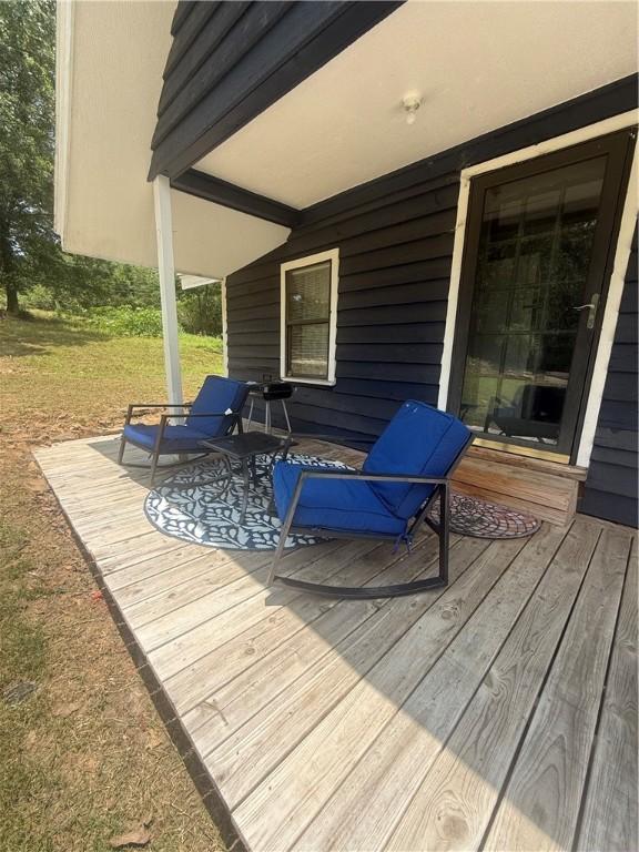 2711 Skyline Dr, Russellville, AR 72802 - view of wooden deck