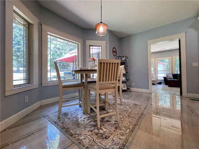 10059 Birdie St, Dardanelle, AR 72834 - dining area featuring healthy amount of natural light, baseboards, and light wood-type flooring