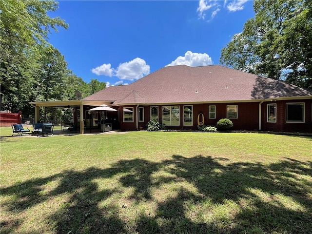 10059 Birdie St, Dardanelle, AR 72834 - rear view of house featuring a patio area