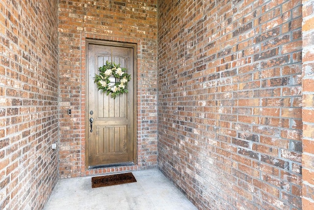 1904 Bergman Rd, Pea Ridge, AR 72751 - doorway to property featuring brick siding