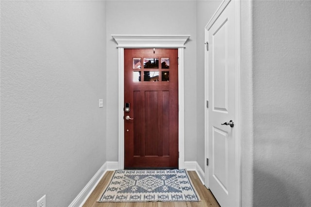 236 Ranalli Ave, Springdale, AR 72762 - entryway featuring light wood finished floors and a textured wall