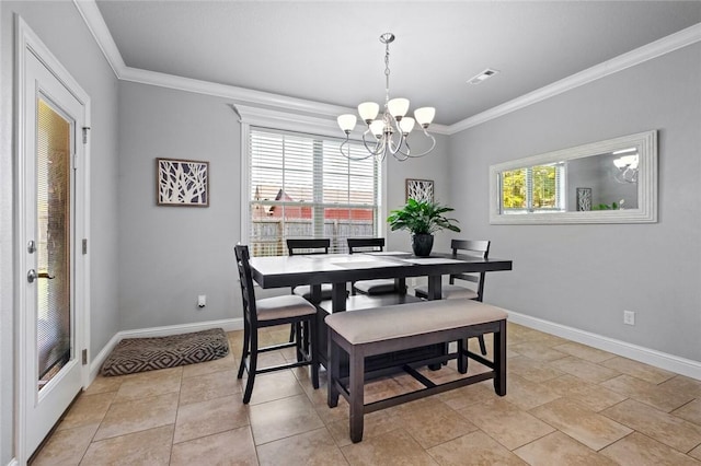 236 Ranalli Ave, Springdale, AR 72762 - dining room with a chandelier and crown molding