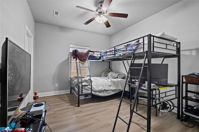 236 Ranalli Ave, Springdale, AR 72762 - bedroom with wood finished floors and a ceiling fan