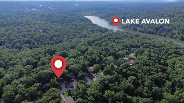 5 Chapel Ln, Bella Vista, AR 72715 - aerial view of a forest and a nearby body of water