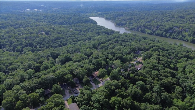 5 Chapel Ln, Bella Vista, AR 72715 - bird's eye view of a heavily wooded area and a large body of water