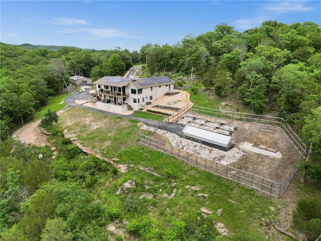 10393 Cedar Rock Rd, Garfield, AR 72732 - view from above of property featuring a heavily wooded area