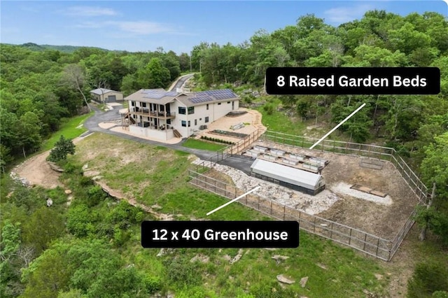 10393 Cedar Rock Rd, Garfield, AR 72732 - view of subject property with a heavily wooded area