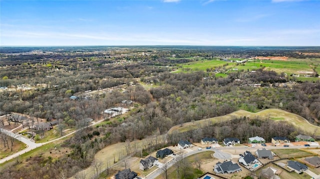 2055 Collins Dr, Pea Ridge, AR 72751 - aerial overview of property's location with nearby suburban area