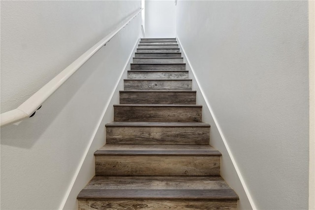 12698 Bush Rd, Centerton, AR 72719 - stairway with wood finished floors