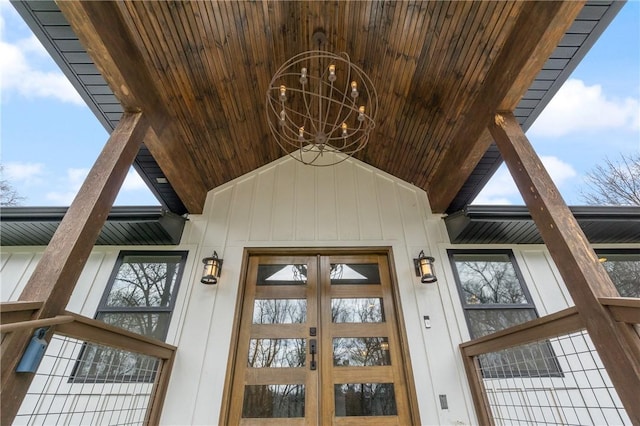 12698 Bush Rd, Centerton, AR 72719 - exterior view of a chandelier