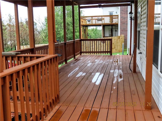 4007 Georgia St, Springdale, AR 72762 - view of wooden terrace