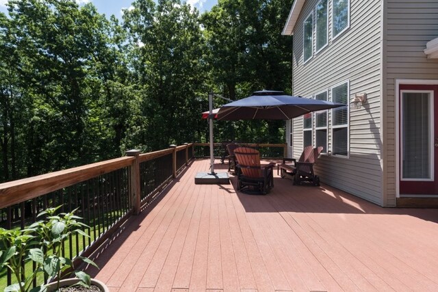 15210 Haynes Rd, Rogers, AR 72756 - view of wooden terrace