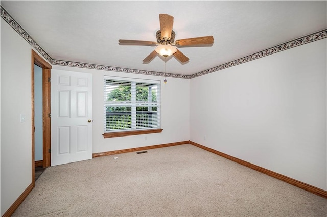17 La Costa Dr, Holiday Island, AR 72631 - carpeted empty room with baseboards and a ceiling fan