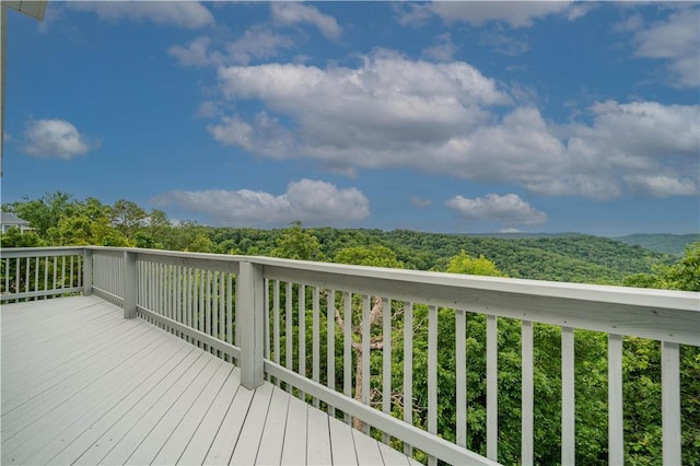17 La Costa Dr, Holiday Island, AR 72631 - wooden terrace with a view of trees