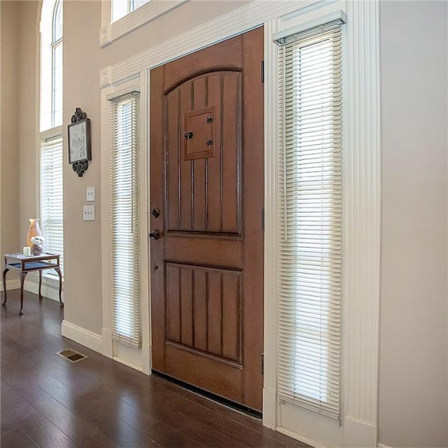 1060 Marina Way, Russellville, AR 72801 - entrance foyer with baseboards, healthy amount of natural light, and wood finished floors