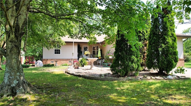 15829 N Wimpy Jones Rd, Garfield, AR 72732 - rear view of property with a lawn