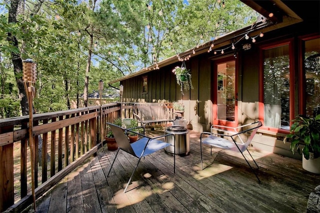 1463 E Woodbrook Dr, Fayetteville, AR 72703 - view of wooden deck