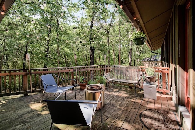 1463 E Woodbrook Dr, Fayetteville, AR 72703 - view of wooden terrace