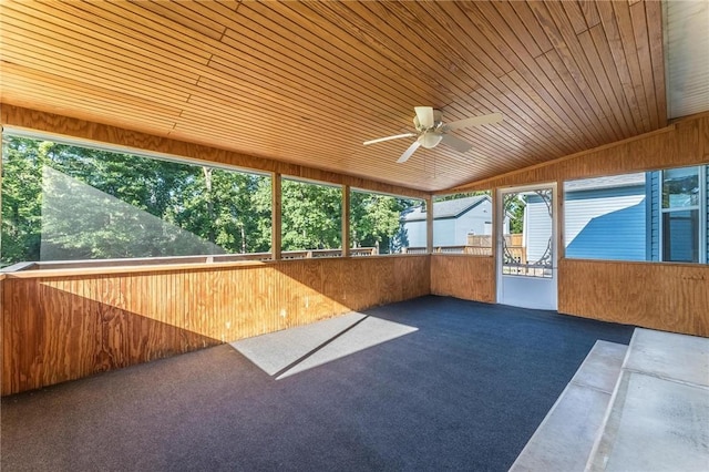 8 Central Heights Way, Bentonville, AR 72712 - unfurnished sunroom with ceiling fan and plenty of natural light