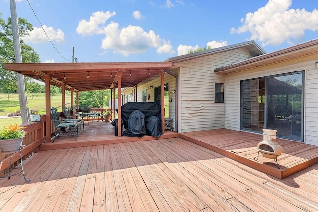 1188 Kyle Rd, Noel, MO 64854 - deck with area for grilling