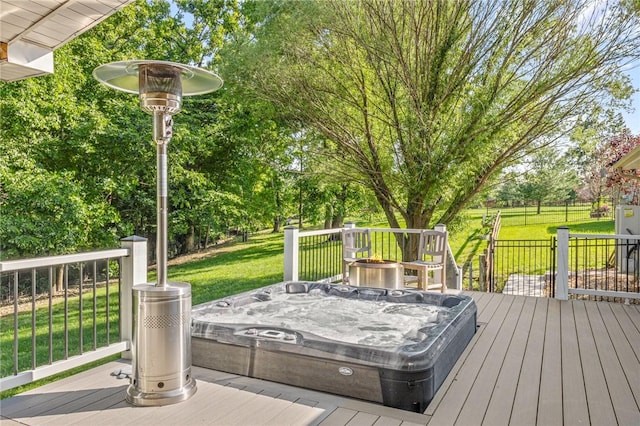 3307 NW 3rd St, Bentonville, AR 72712 - deck featuring a lawn
