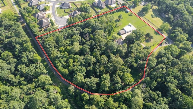 3307 NW 3rd St, Bentonville, AR 72712 - aerial view of property's location with property parcel outlined